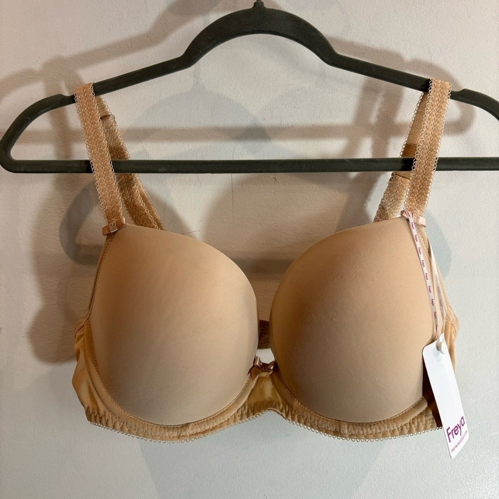 FREYA Sz 34DD Beige Padded Adjustable Straps Back Underwire Bra NEW WITH TAGS